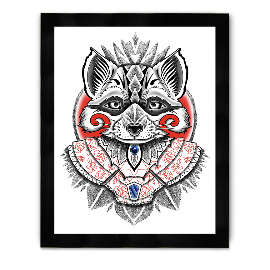Fox Framed Poster
