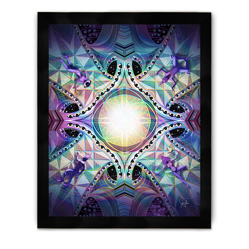 Eye Nucleus Framed Poster