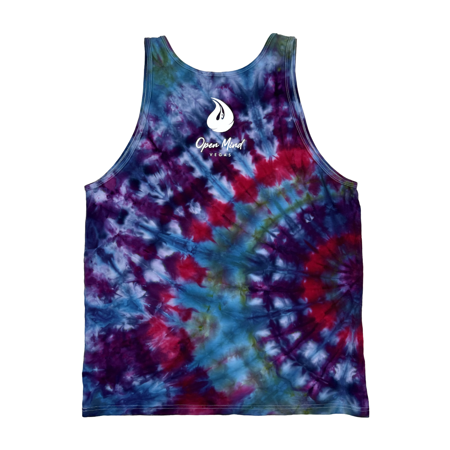 Sugar Skull Tie Dye Tank - Large