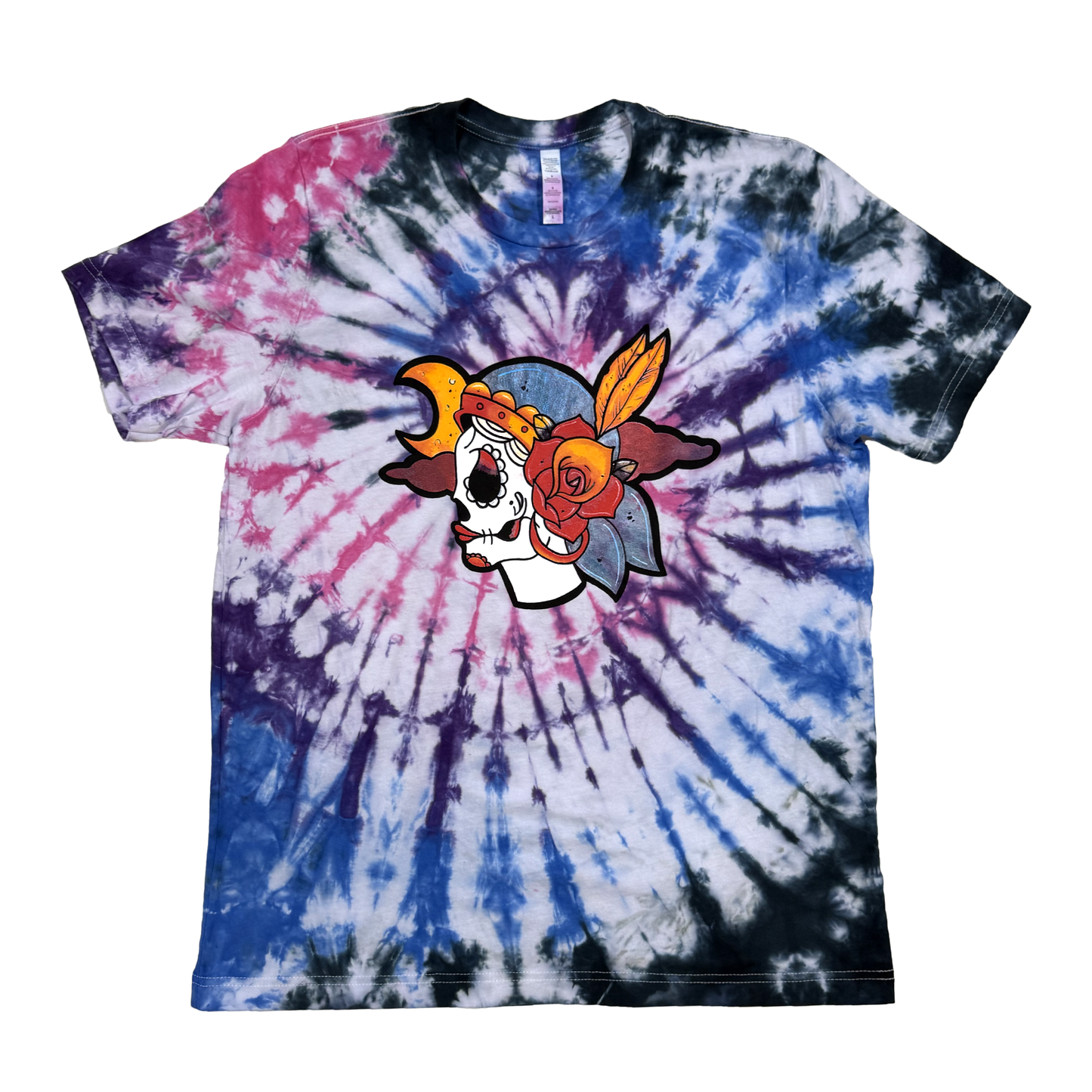 Sugar Skull Tie Dye - Large