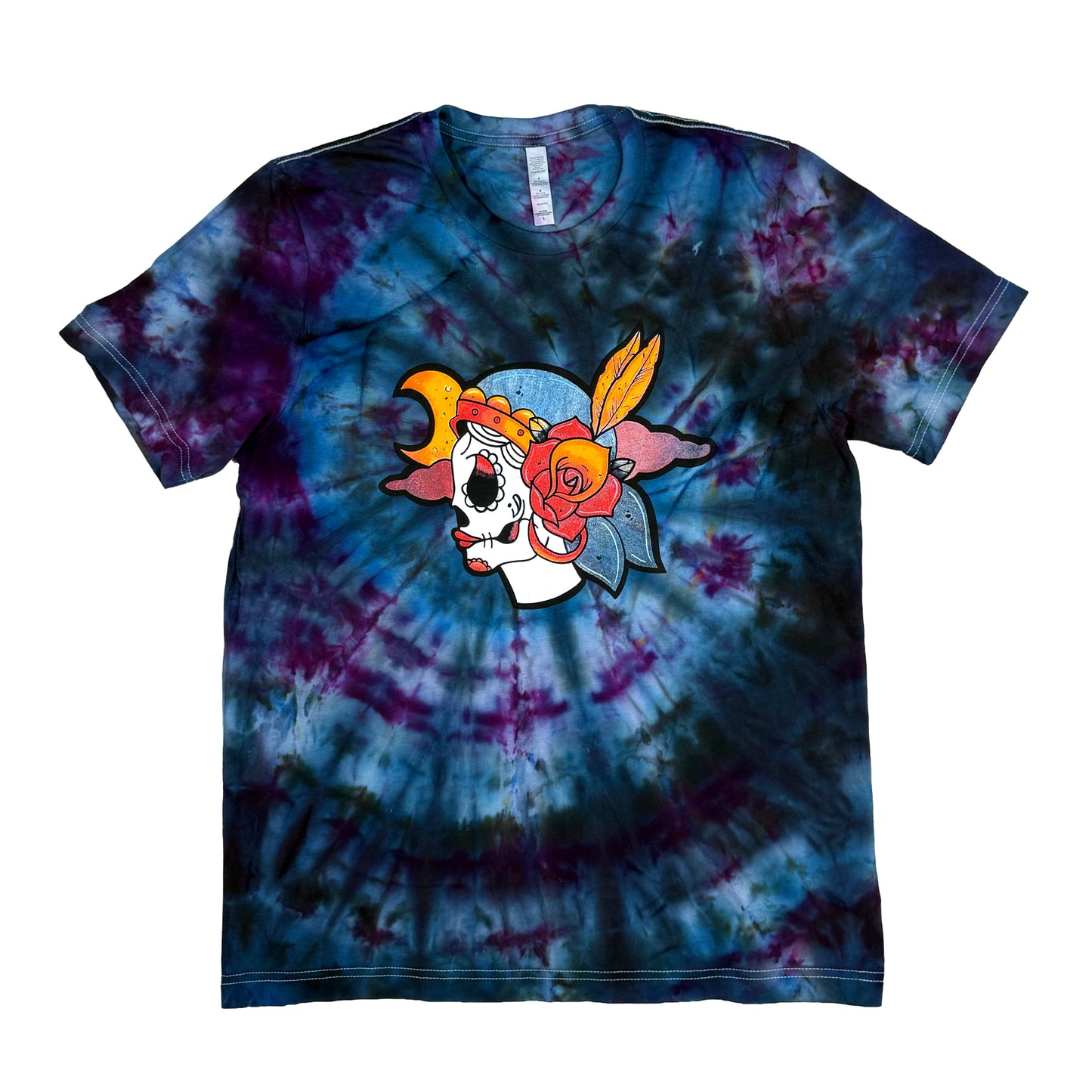 Sugar Skull Tie Dye - Large