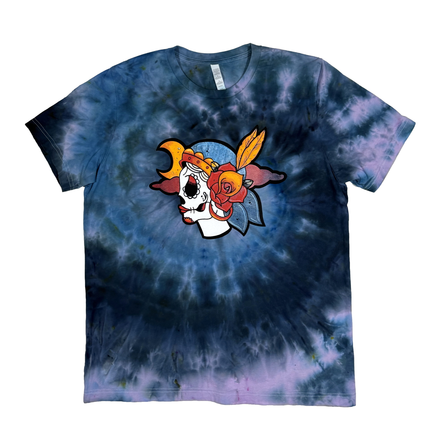 Sugar Skull Tie Dye - Large