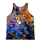 Sugar Skull Tie Dye Tank - Large