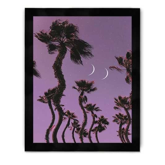 Wavy Palms Framed Poster