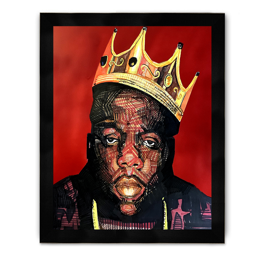 B Framed Poster