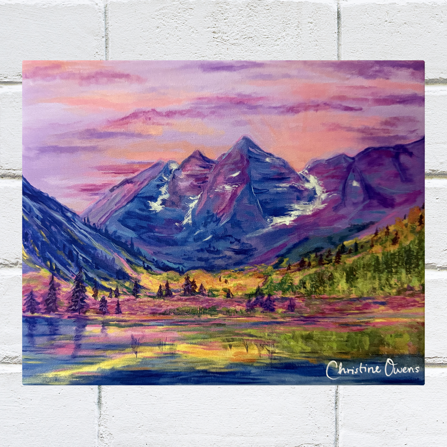 Lake and Mountains Canvas
