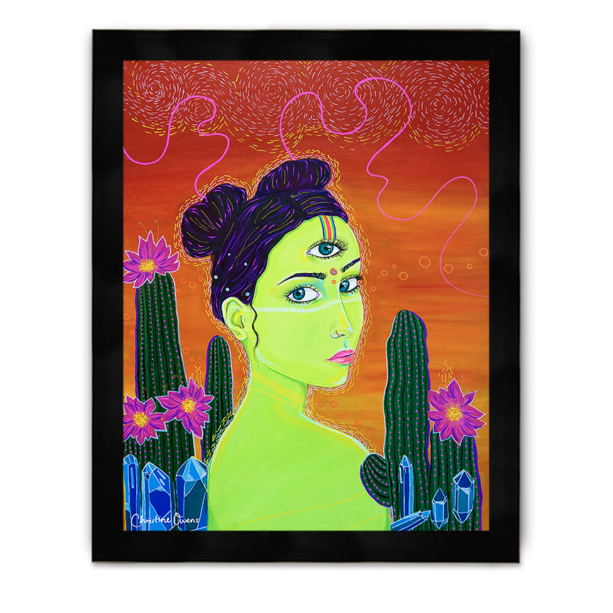 Alien Woman Framed Poster