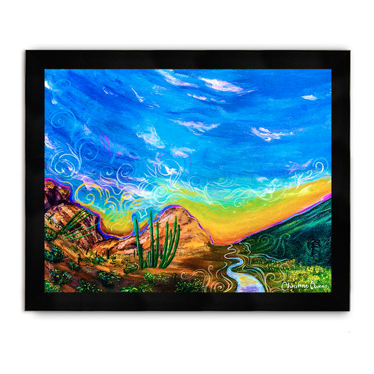 Desert Energy Framed Poster