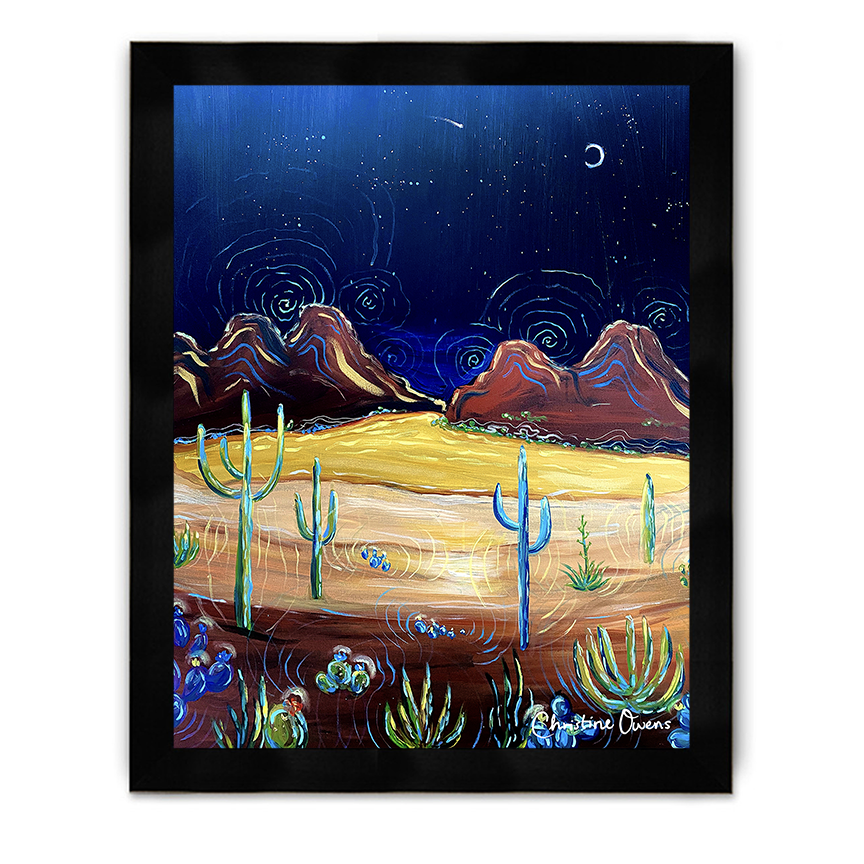 Desert Night Framed Poster