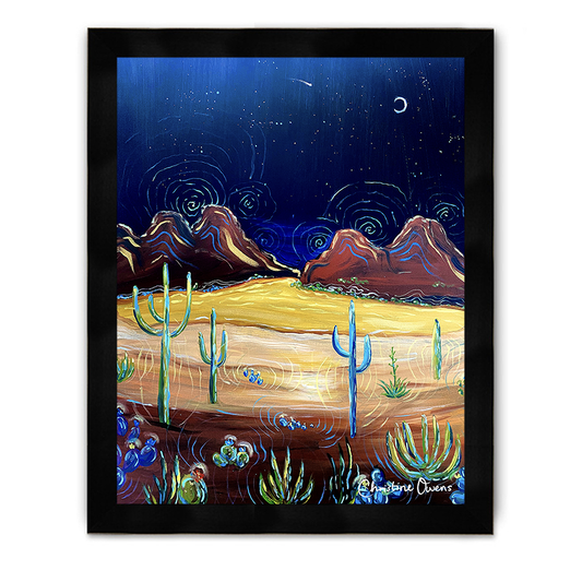 Desert Night Framed Poster