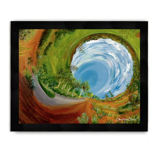 Forest Spiral Framed Poster