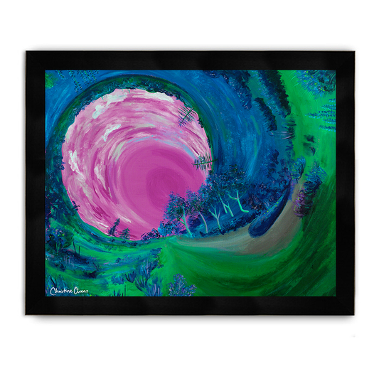 Forest Swirl Framed Poster