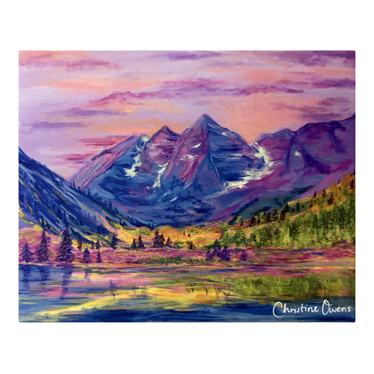 Lake and Mountains Canvas