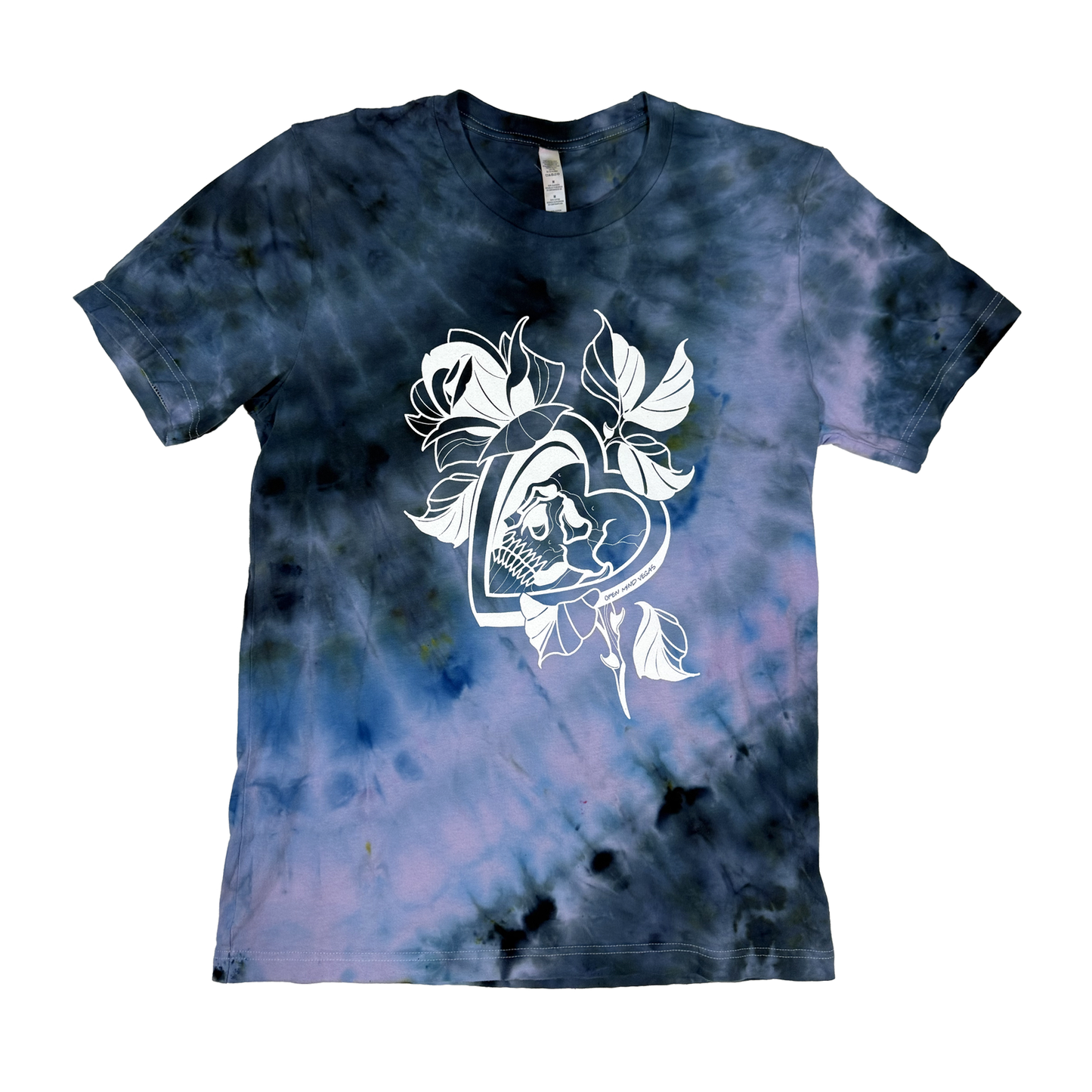 Skull Heart Tie Dye - Medium