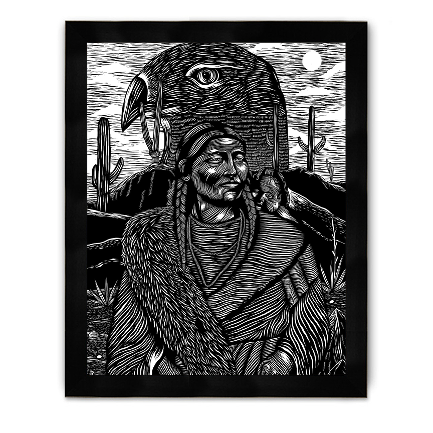 Native Eagle Framed Poster