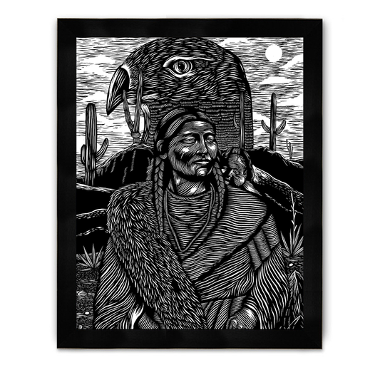 Native Eagle Framed Poster