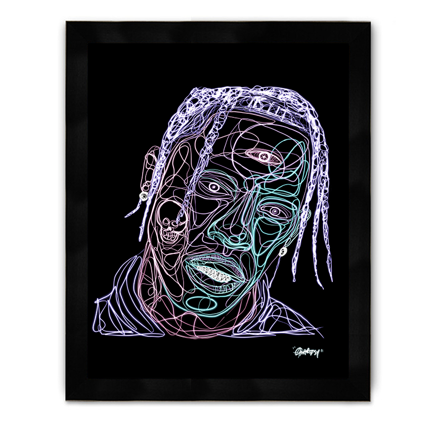 T Framed Poster