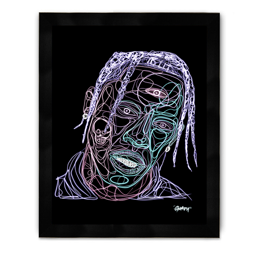 T Framed Poster