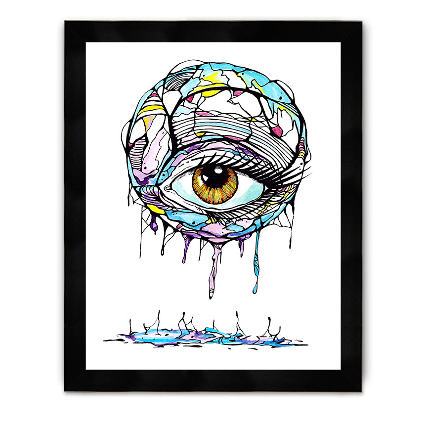Eye Skeleton Framed Poster