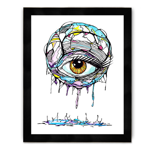 Eye Skeleton Framed Poster