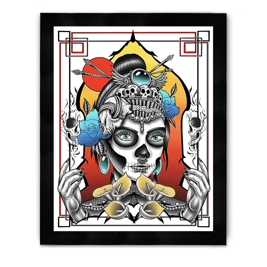 Geisha Framed Poster
