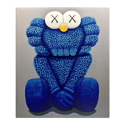 1 Bear Blue Canvas