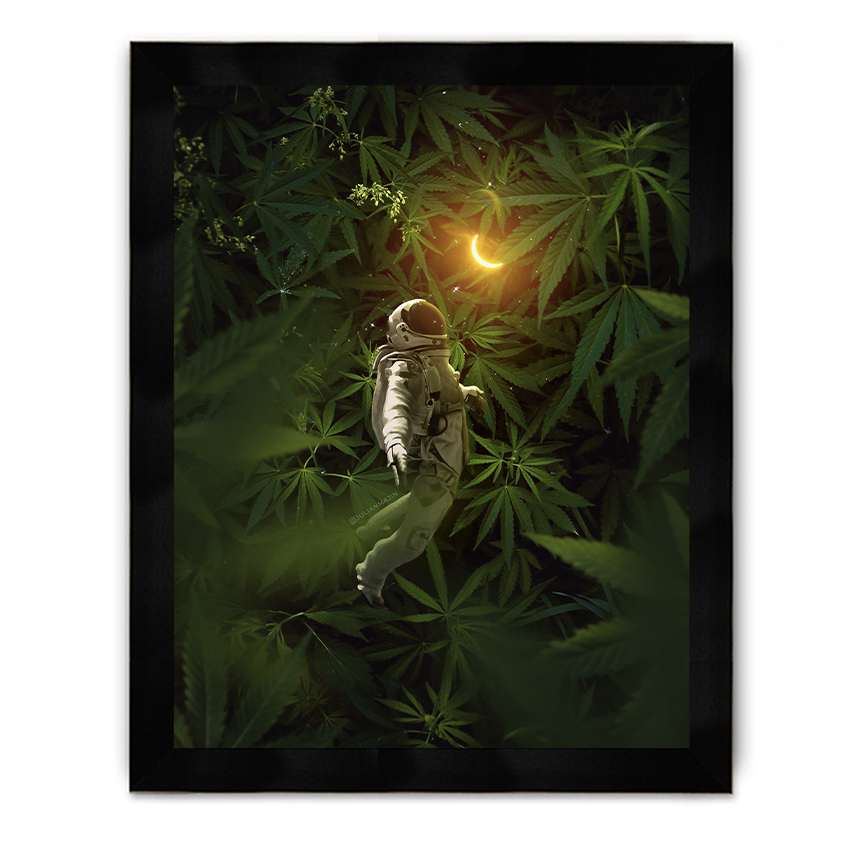 Astro Weed Framed Poster