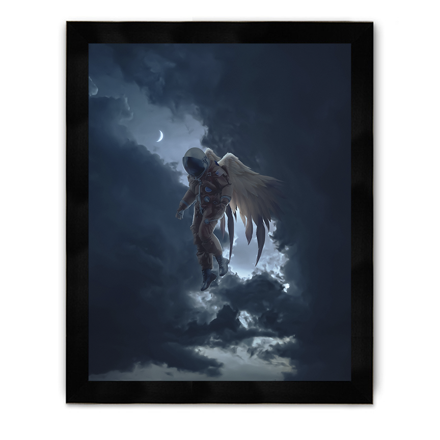 Astro Angel Framed Poster